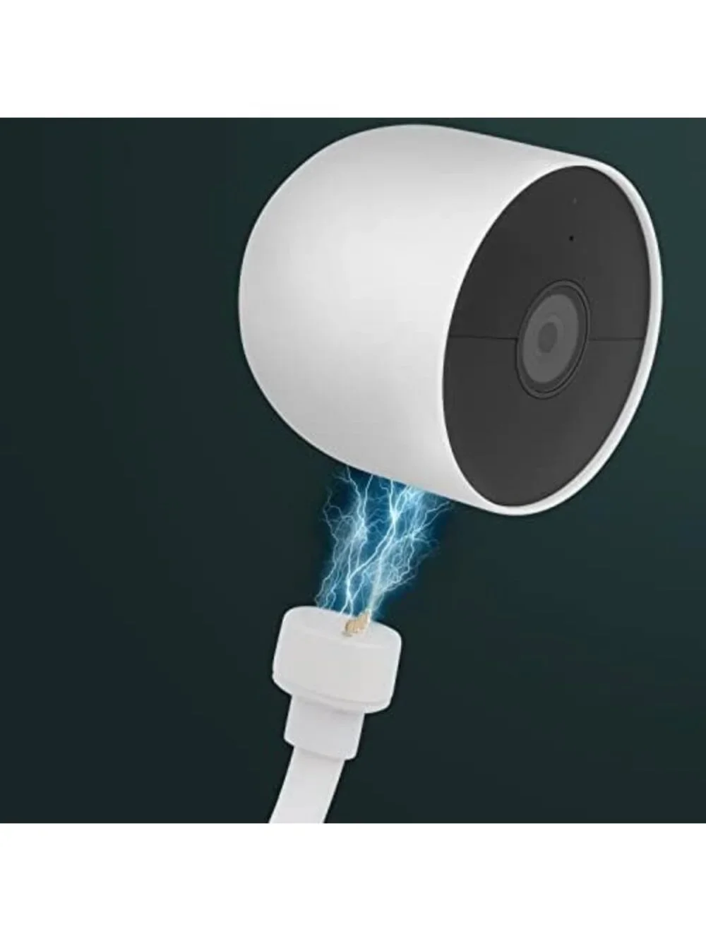 2 Pack 25Ft Weatherproof Charging Cable for Google Nest Cam - Flat Outdoor Power